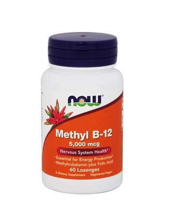 Methyl B-12, 5000 mcg, 60 Lozenges - Now Foods - UK Seller 1 NEW2