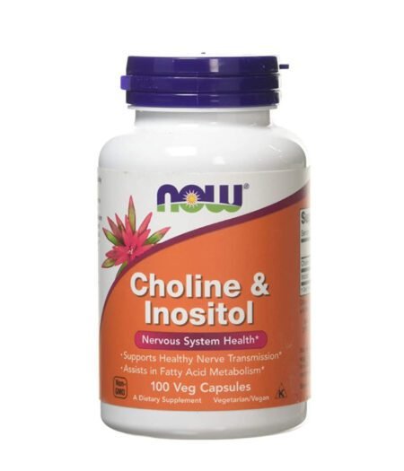 NOW Foods Choline and Inositol Capsules, 500 mg, 100-Count 1 NEW