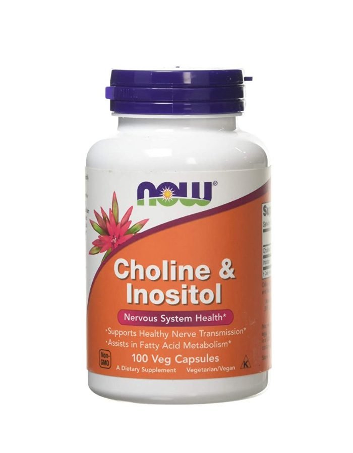 NOW Foods Choline and Inositol Capsules, 500 mg, 100-Count 1 NEW