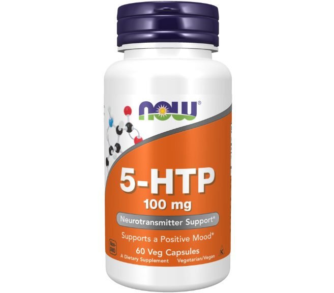 Now Foods 5-HTP Capsules, 100 mg, Standard, 60-Count 5