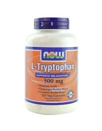Now Foods L-Tryptophan, 500mg, 120 Vegetarian Capsules NEW2