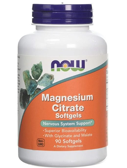 Now Foods Magnesium Citrate 90 Capsules, 400 mg, Standard, 90-Count 1