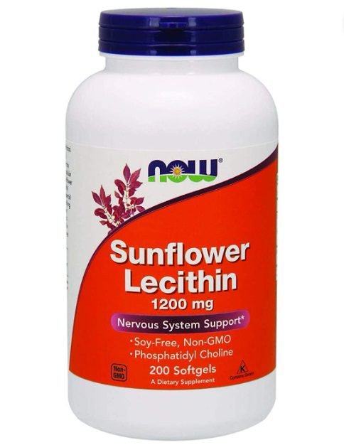 Now Foods, Sunflower Lecithin Softgels, 1200 mg, 200 Softgels