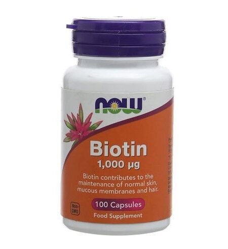 Now Foods Biotin Supplement 1,000 mcg 100 Capules