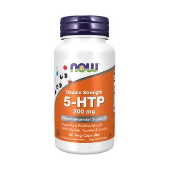 Now Foods 5-HTP, Double Strength 200 mg 60 Capsules OP